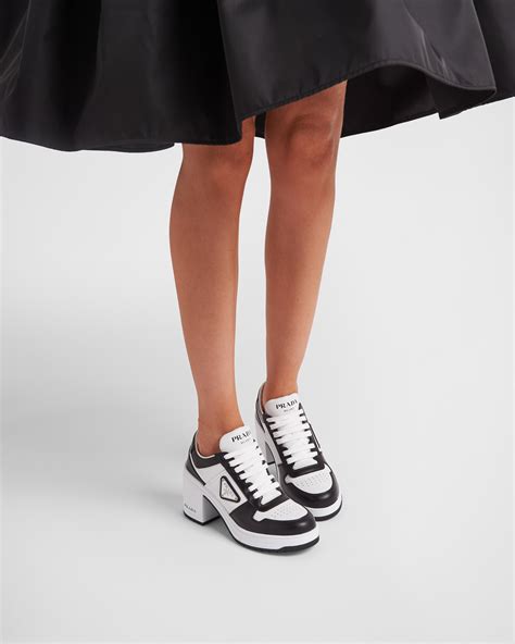 prada heeled sneakers|Prada high heels shoes.